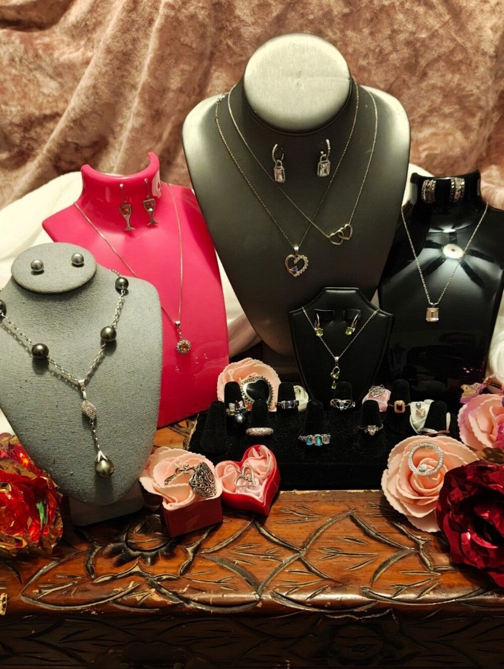 Vintage Sterling Silver Estate Jewelry LOT/31 Pieces